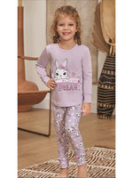 Пижама для девочек BAYKAR 1-6 лет сиреневый арт.N9134216 (5 лет)