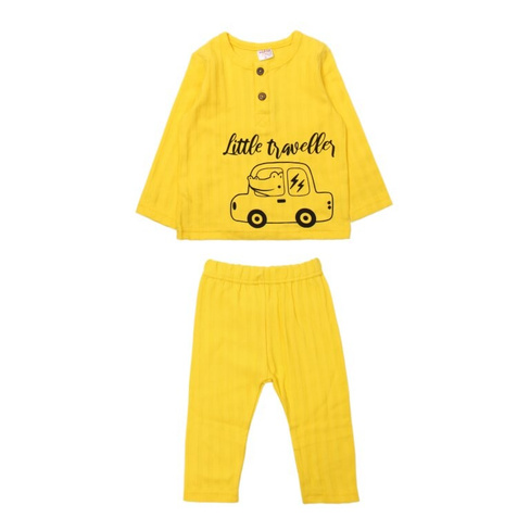 Пижама для мальчиков BONITO KIDS р.74-98 см желтый арт.OP1365 (98 см)