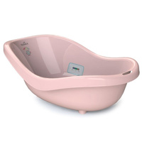 Ванночка для купания со сливом и термометром Kidwick Дони розовая KW210306