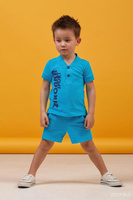 Комплект Зиронька 64-8016-2 (футболка+шорты) р.98-128 см синий (122 см) ZIRONKA