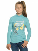 Водолазка для девочек "Кэжуал лакшери" 6-11 лет, цвет лед арт.GFJS4137 (8 лет) Pelican
