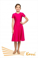 Рейтинговое платье Р33-051 юбка "солнце", малиновый (32) Korri