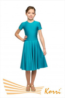 Рейтинговое платье Р33-051 юбка "солнце", морская волна (30) Korri