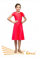 Рейтинговое платье Р33-051 юбка "солнце", ярко-красный (42) Korri