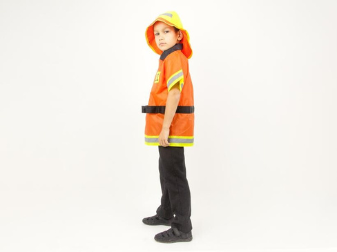 Карнавальный костюм Вини "Пожарный" куртка и шлем, рост с 110 по 146 см (110-116 см) ВиНи