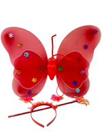 Карнавальный набор Бабочки красные