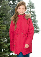 Куртка для девочки "В поисках Бэмби" 7-11 лет, цвет малиновый арт.GZWL4078 (8 лет) Pelican