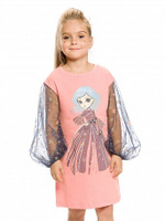 Платье для девочек Pelican 1-3 года, розовый арт.GFDJ3154 (3 года)