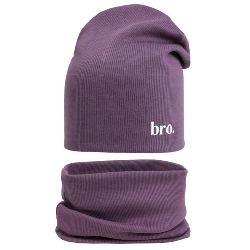 Комплект шапка со снудом р.46-50 фиолетовый арт.SVP-31013/4665 Марсель