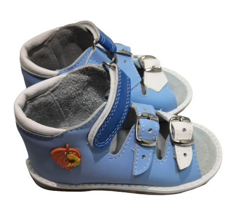 Сандалии ортопедические Богородск р.18-26 цвет голубой мод.01 (18) Богородская обувь