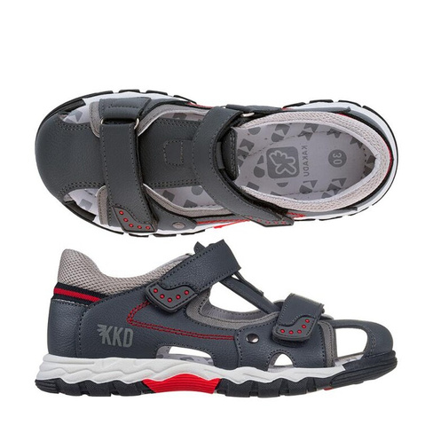 Туфли для мальчика KAKADU р.30-35 серый, искуственная кожа арт.9412A (30) Kakadu
