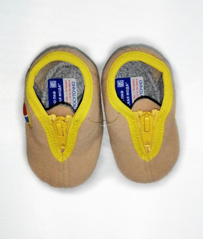 Тапочки домашние ортопедические с молнией и закрытым носом мод.40 (10, голубой) Богородская обувь
