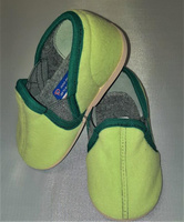 Тапочки детские цвет салатовый р.10-13,5, с блестящими вставками (11,5) Богородская обувь