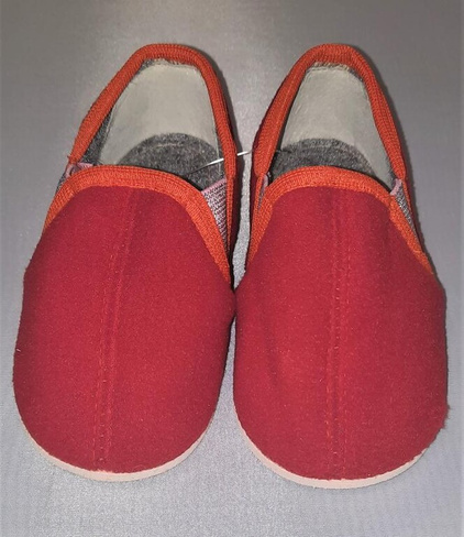 Тапочки детские цвет красный р.10-13,5, с блестящими вставками (13,5) Богородская обувь