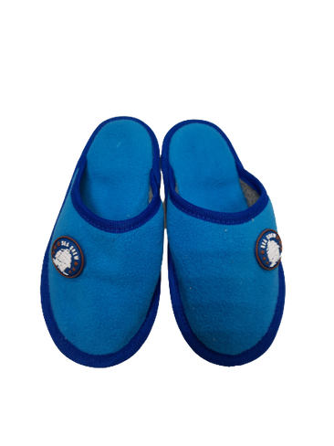 Тапочки детские открытые, цвет голубой с корабликом размеры с 15 по 16,5 мод.39 (14-14,5) Богородская обувь