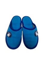 Тапочки детские открытые, цвет голубой с корабликом размеры с 15 по 16,5 мод.39 (14-14,5) Богородская обувь