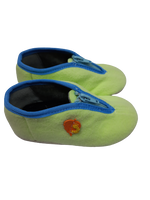 Тапочки ортопедические с молнией салатовый с листочком р.14-16,5 мод.40 (14) Богородская обувь