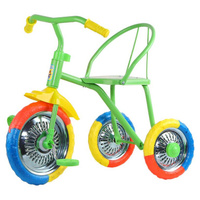 Велосипед трехколесный Озорной ветерок зеленый цветные колеса из ЭВА арт.GV-B3-2MX