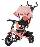 Велосипед трехколесный Moby kids Comfort Air розовый, надувные колеса Moby Kids