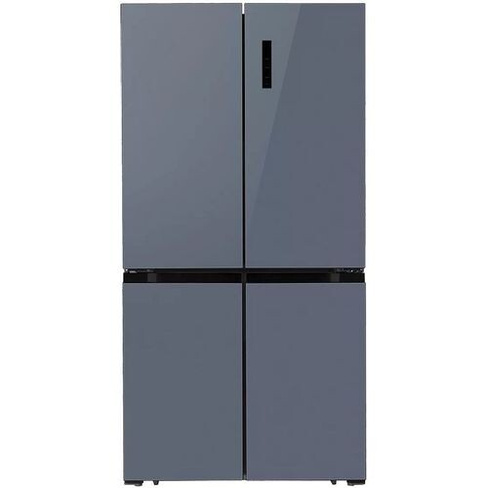 Холодильник трехкамерный LEX LCD505GbGID Side by Side, инверторный сапфир