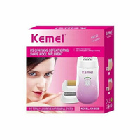 Эпилятор, бритва женская, триммер для депиляции волос, станок для бритья, электробритва для женщин, KM-908 Kemei