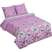 Комплект постельного белья АртПостель, «Рассвет» 1,5 спальный поплин, розовый, цветы АртДизайн