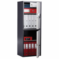 Шкаф металлический для документов AIKO "SL-125/2ТEL" ГРАФИТ, 1252х460х340 мм, 31 кг
