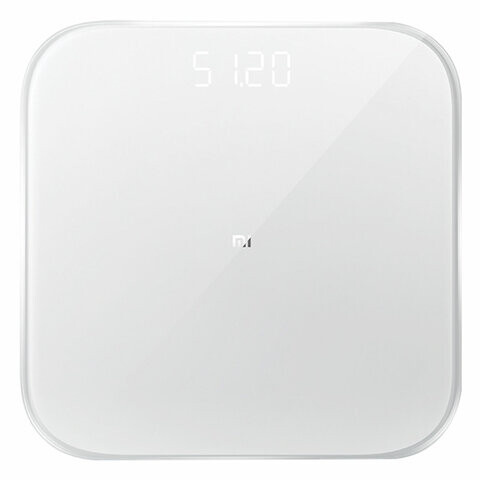 Весы напольные XIAOMI Mi Smart Scale 2 электронные максимальная нагрузка 150 кг квадрат стекло белые NUN4056GL