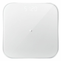 Весы напольные XIAOMI Mi Smart Scale 2, электронные, максимальная нагрузка 150 кг, квадрат, стекло, белые