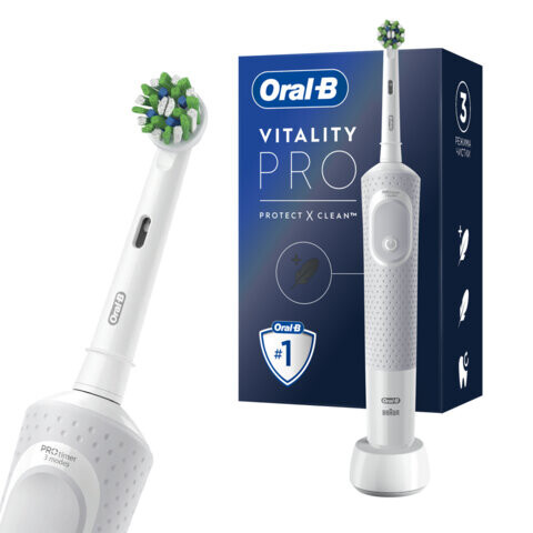Зубная щетка электрическая ORAL-B Орал-би Vitality Pro БЕЛАЯ 1 насадка 80367659