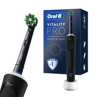Зубная щетка электрическая ORAL-B Орал-би Vitality Pro ЧЕРНАЯ 1 насадка 80367641