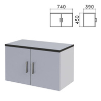 Шкаф-антресоль Монолит 740х390х450 мм цвет серый АМ01.11