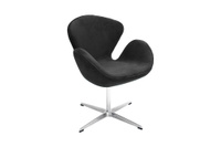 Кресло дизайнерское Swan Chair FR 0650 Замша графит