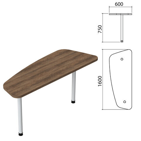 Стол приставной Приоритет 1600х600х750 мм лагос Комплект