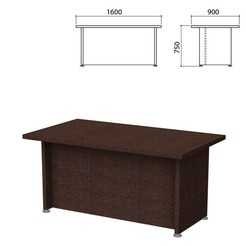 Стол письменный Приоритет 1600х900х750 мм венге Комплект