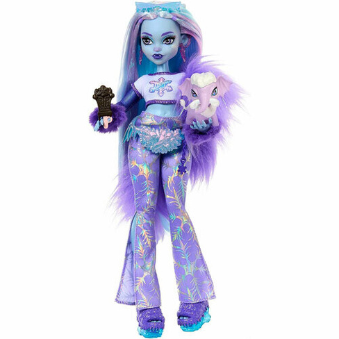Кукла Монстер Хай Эбби Боминейбл с питомцем перевоплощение поколение G3 бейсик 2023, Monster High Basic Abbey Bominable