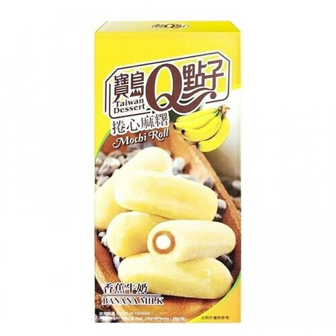 Моти ролл Q-idea молочный банан, 150 г, Тайвань Royal Family
