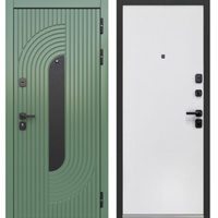 Входная дверь LUXOR 2МДФ тропик зеленая