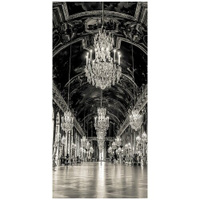 Фотообои на двери URBAN Design UDD-025 ЧБ Версальский дворец Франция, 97 х 202 см, самоклеющиеся