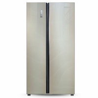 Холодильник Side by Side GINZZU NFK-530 SbS шампань стекло