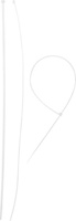 Хомуты нейлоновые белые 3.6x150 мм 100 шт Зубр 309010-36-150 ЗУБР