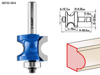 ЗУБР 28,6x19мм, радиус 6.3мм, фреза полустержневая с подшипником