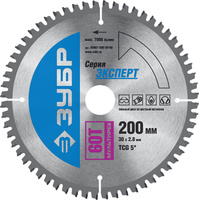 ЗУБР Мультирез 200 x 30мм 60Т, диск пильный по алюминию