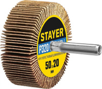 Круг шлифовальный лепестковый на шпильке P320 50х20 мм Stayer 36607-320 STAYER
