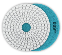 Алмазный гибкий шлифовальный круг для мокрого шлифования 125 мм Р600 Зубр 29867-600 ЗУБР